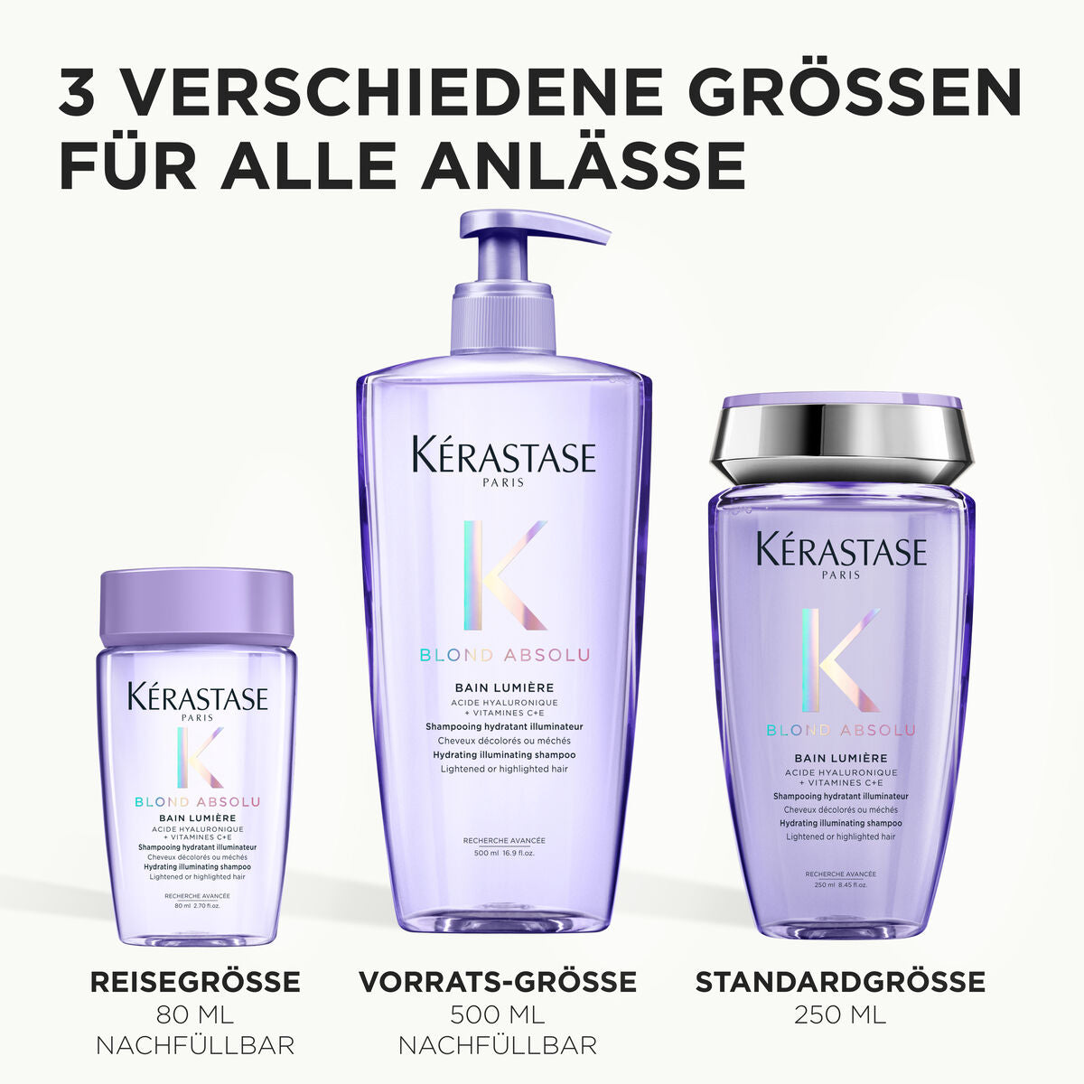 Kérastase Blond Absolu Bain Lumière Mini 80 ml – Pflegewirkung für blondiertes und aufgehelltes Haar