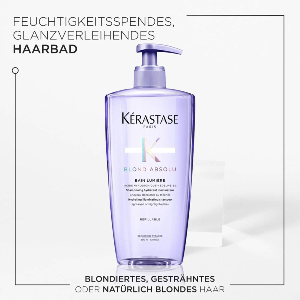 Kérastase Blond Absolu Bain Lumière Shampoo 500 ml – Produktdetail der Kérastase Blond Absolu Pflege