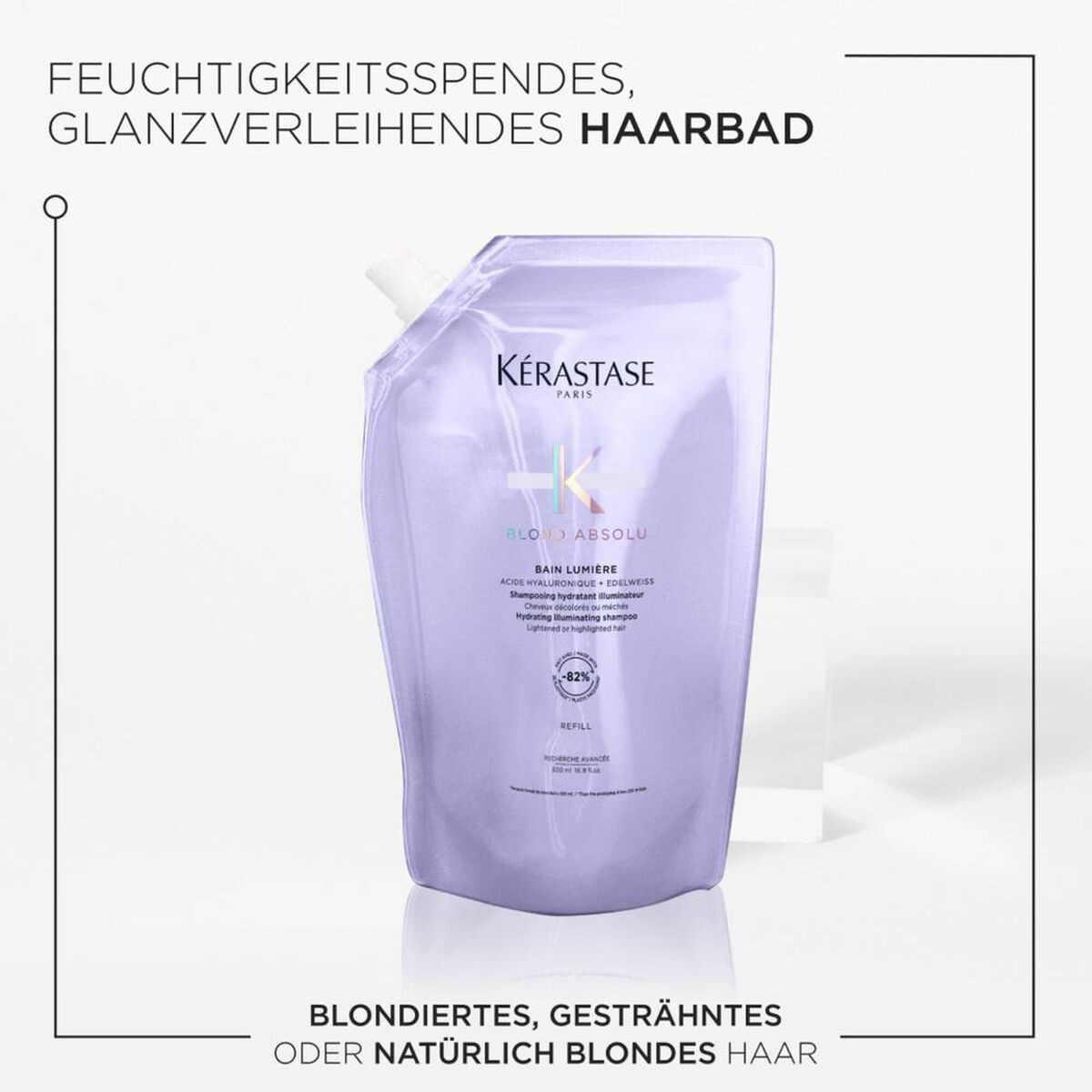 Kérastase Blond Absolu Bain Lumière Refill Pouch 500 ml – Produktdetail der Kérastase Blond Absolu Pflege