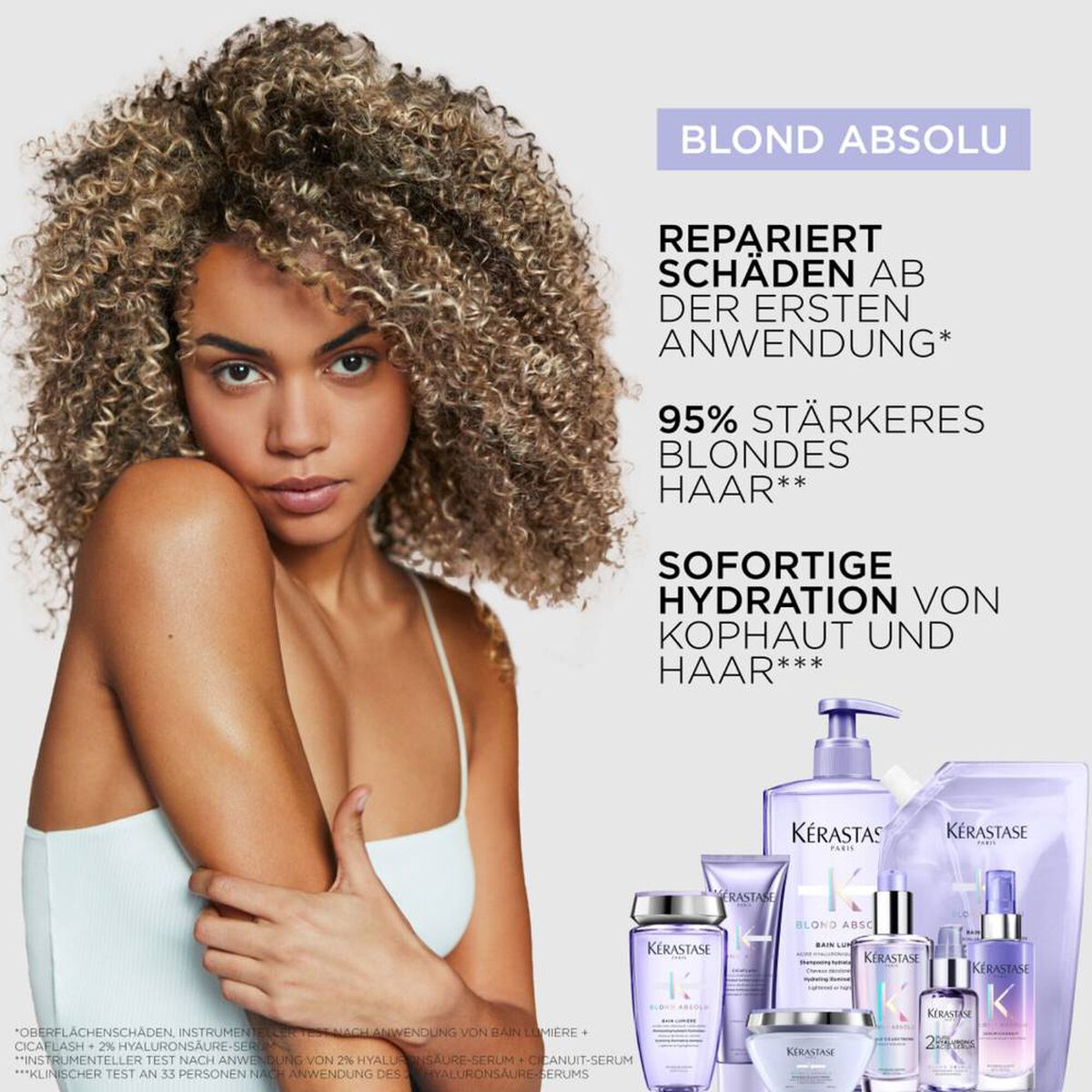 Kérastase Blond Absolu Bain Lumière Refill Pouch 500 ml – Blond Absolu Produktvorteile für blondiertes Haar