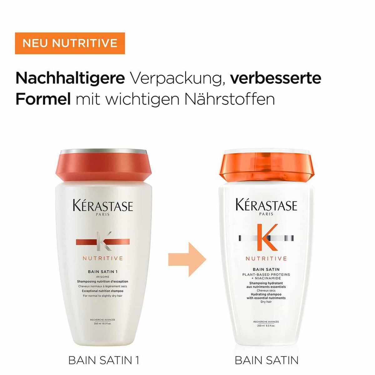 Kérastase Nutritive Bain Satin Shampoo 250 ml – Nutritive Produktvorteile für trockenes Haar