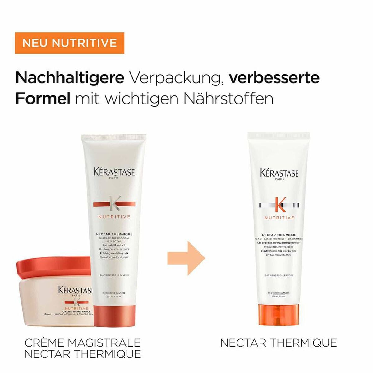 Kérastase Nutritive Nectar Thermique 150 ml – Nutritive Produktvorteile für trockenes Haar