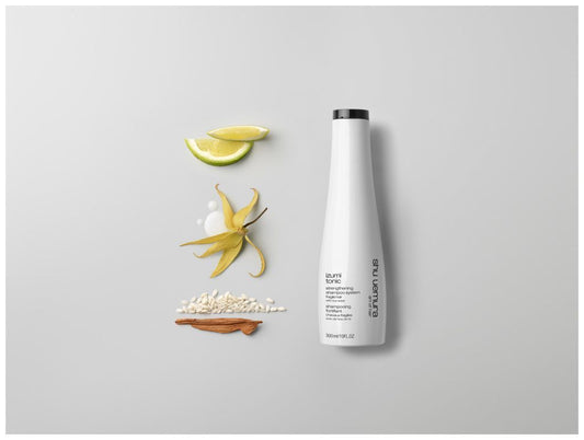 "Izumi Tonic Shampoo – Stärkendes Reiswasser-Shampoo für brüchiges Haar | 300 ml | Shu Uemura" – Shu Uemura