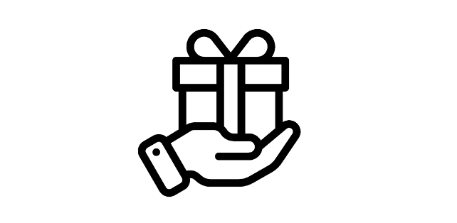 Geschenk-Icon für Goodies zu jeder Bestellung bei Ursnauer.